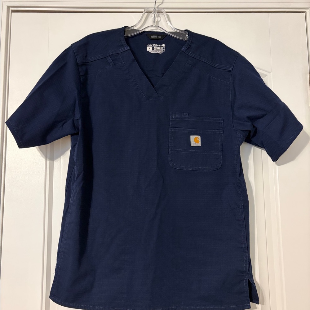 Carhartt Men's Dark Blue Short Sleeve Scrubs set